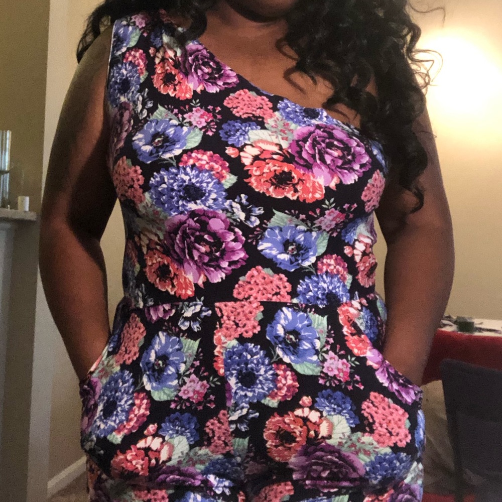 One Shoulder Romper